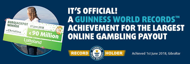 Lottoland's Guinness World Record for biggest online gambling payout