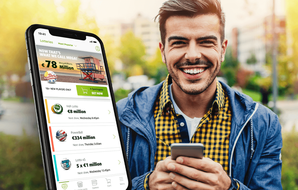 Help us build the next Lottoland iOS APP, whilst enjoying all the latest features Man using Lottoland app on his mobile