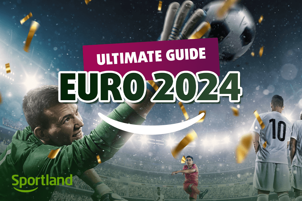 A soccer game in the ack ground with the article's title, "Euro 2002 Ultimate Guide" in the foreground.