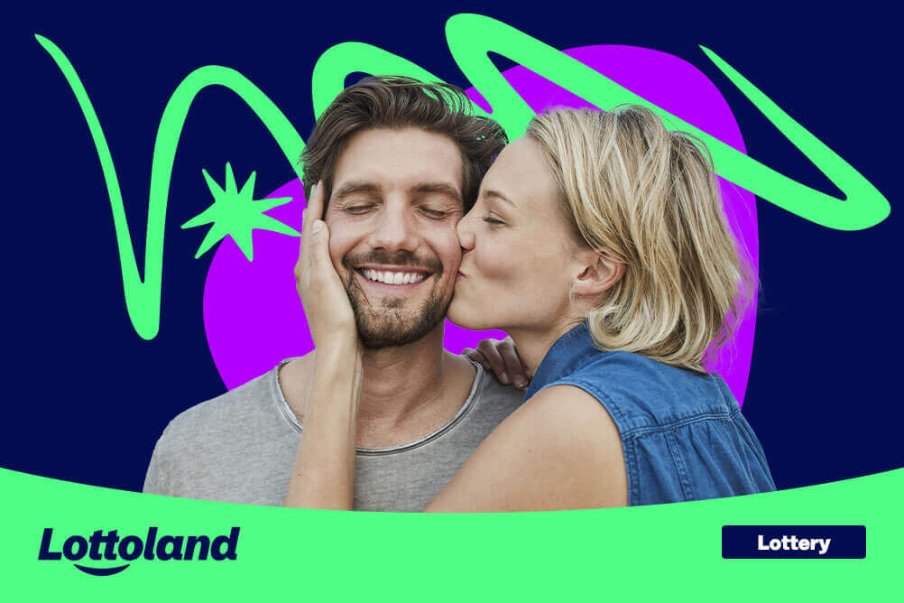 Are Lottery Winnings Taxed in Ireland Happy couple celebrating their lottery win and wondering if lottery winnings are taxed in the UK.