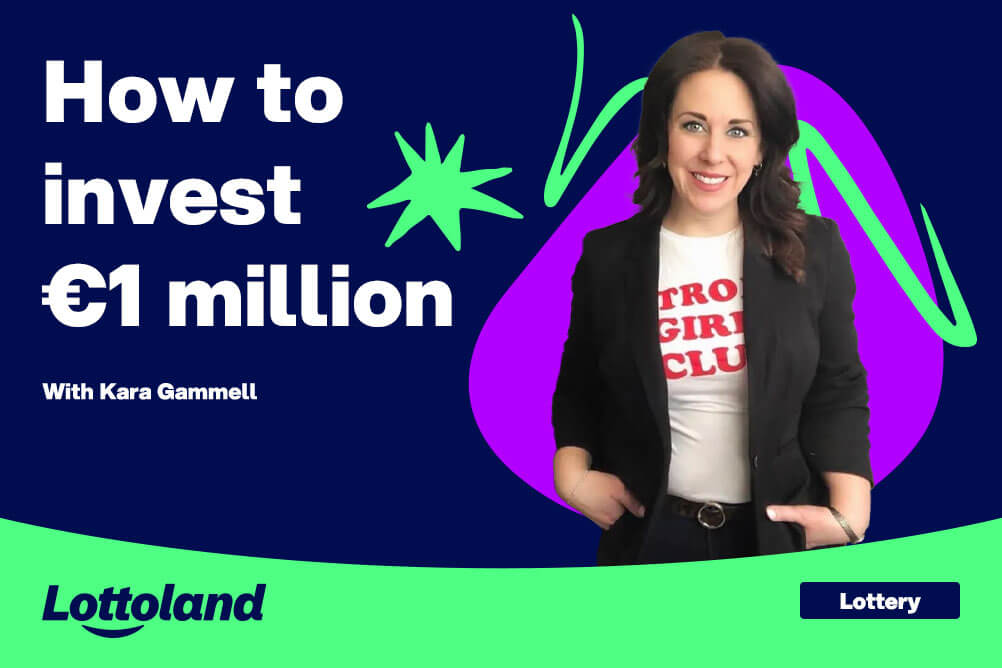 Kara Gammell presenting tips on how to invest lottery winnings and manage €1 million. 